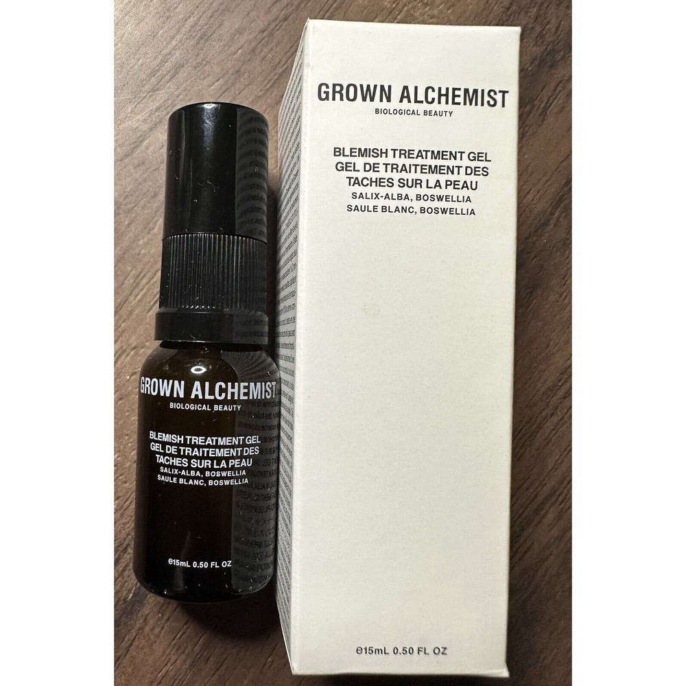 GROWN ALCHEMIST - Blemish Treatment Gel - Salix-Alba, Boswellia - 0.5ml/15ml NIB